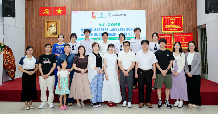 Trường Hồng Hà đón tiếp trường Nhật ngữ Meiyuu, mở ra nhiều cơ hội du học cho học sinh