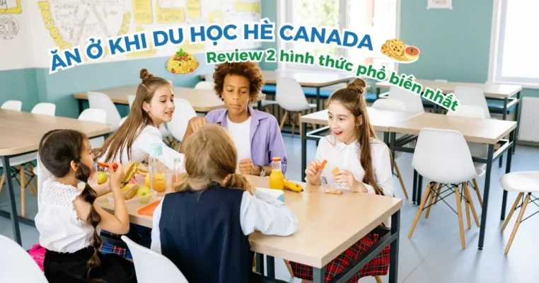 Ăn ở khi du học hè Canada: Review chi tiết 2 hình thức phổ biến nhất (2026)