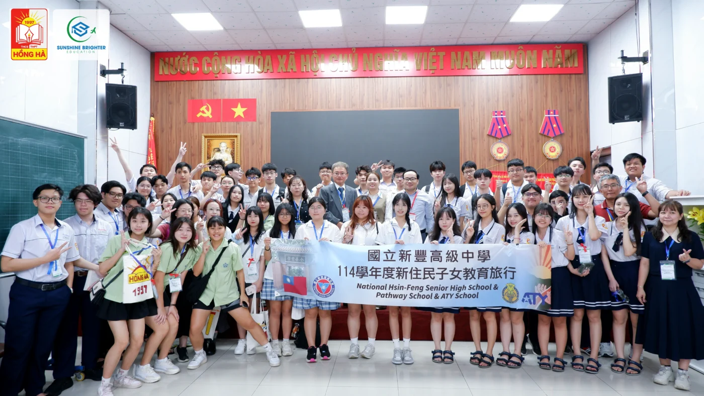Cầu nối Việt – Đài: Trường Hồng Hà ký kết hợp tác chiến lược với trường Tân Phong