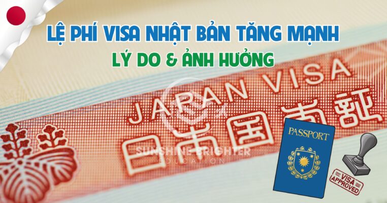 lệ phí visa nhật bản tăng